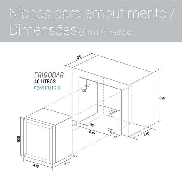 Frigobar 46 Litros Inox Suggar - Imagem principal - c9260afa-4ff3-4eae-99be-0059c38872f2