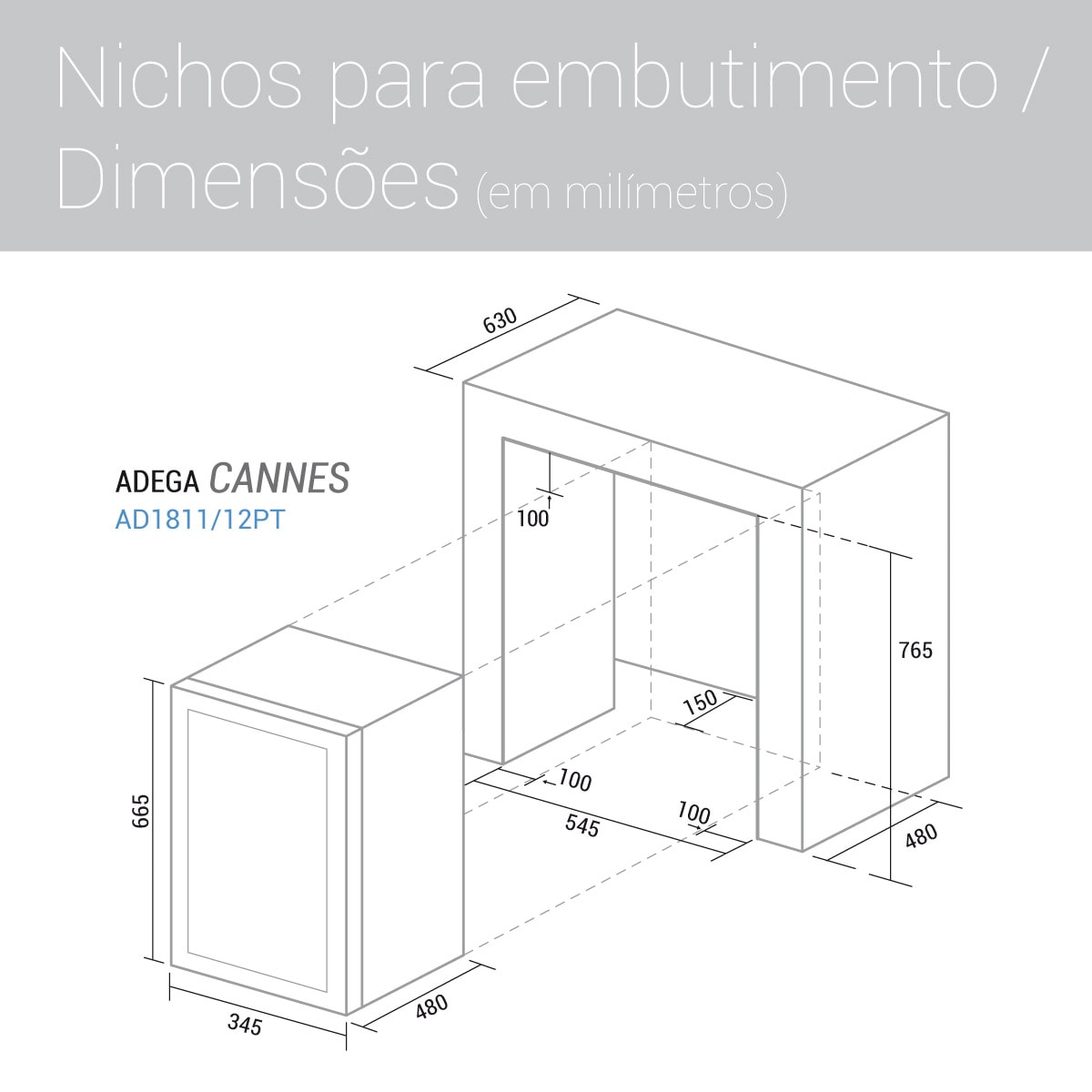 Adega Climatizada Cannes 18 Garrafas Preta Suggar - ac7acb19-8904-465d-8197-725ba275332d
