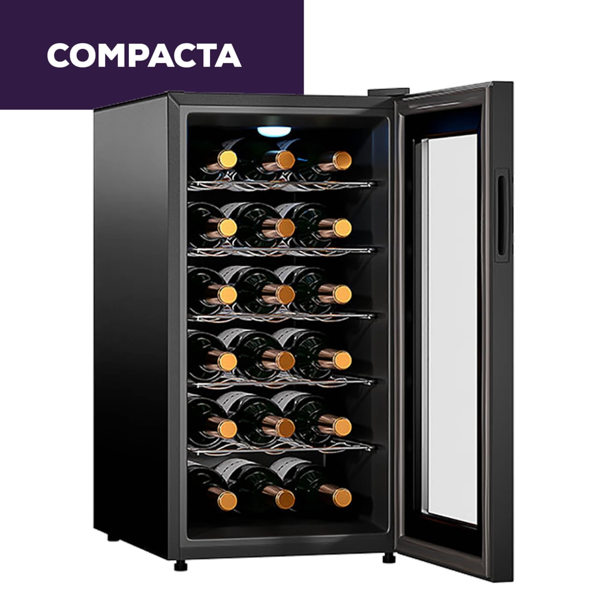 Adega Climatizada Cannes 18 Garrafas Preta Suggar - f1328dec-3ca1-4798-9e49-97487b7ef485
