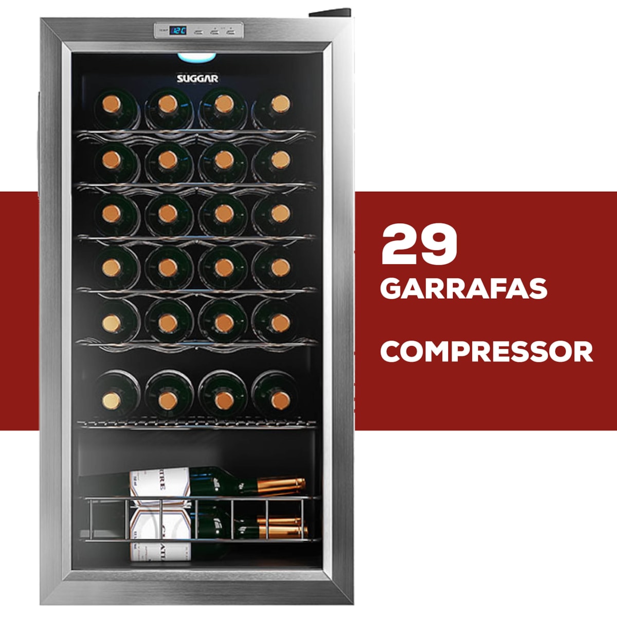 Adega Climatizada Toulouse 29 Garrafas - Imagem principal - 45441155-faf8-4ba2-b534-56719a4a6bfc