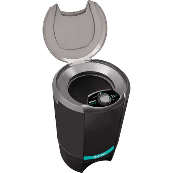 Centrifuga de Roupas Giromax 15 Kg Preta Suggar - Imagem principal - 2f0f0435-e686-4067-b08d-583a857a25a8