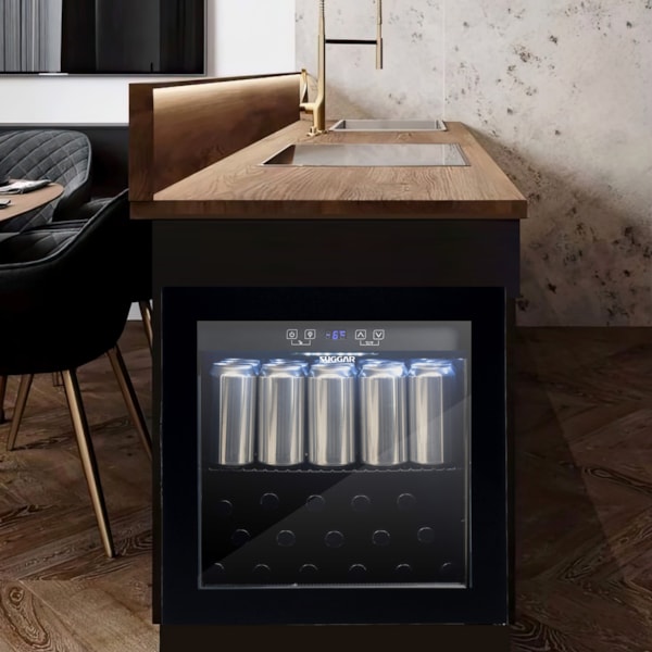 Cervejeira Suggar 48L Preta com Porta de Vidro - Imagem principal - 6bc988a6-f087-4d41-9296-c56bac755b8e