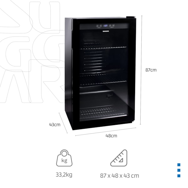 Cervejeira Suggar 98L Preta - Imagem principal - 138ca25d-93e8-4fbb-8f72-fef8087b182a