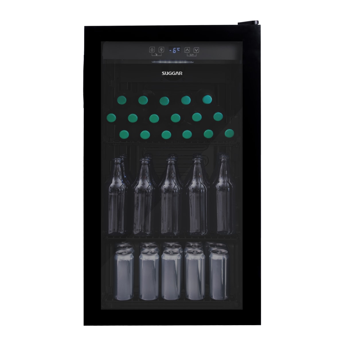 Cervejeira Suggar 98L Preto Porta de Vidro - Imagem principal - 7b15583b-c073-4d9e-8e9c-4acd6d61828b