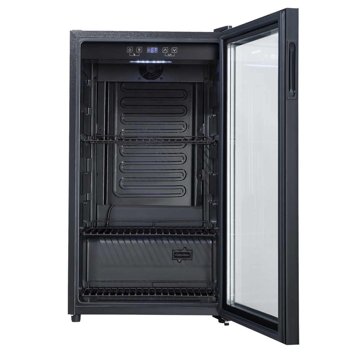 Cervejeira Suggar 98L Preto Porta de Vidro - Imagem principal - 42980246-cf0c-4b6d-b1d7-ba5ae3e1b6fa
