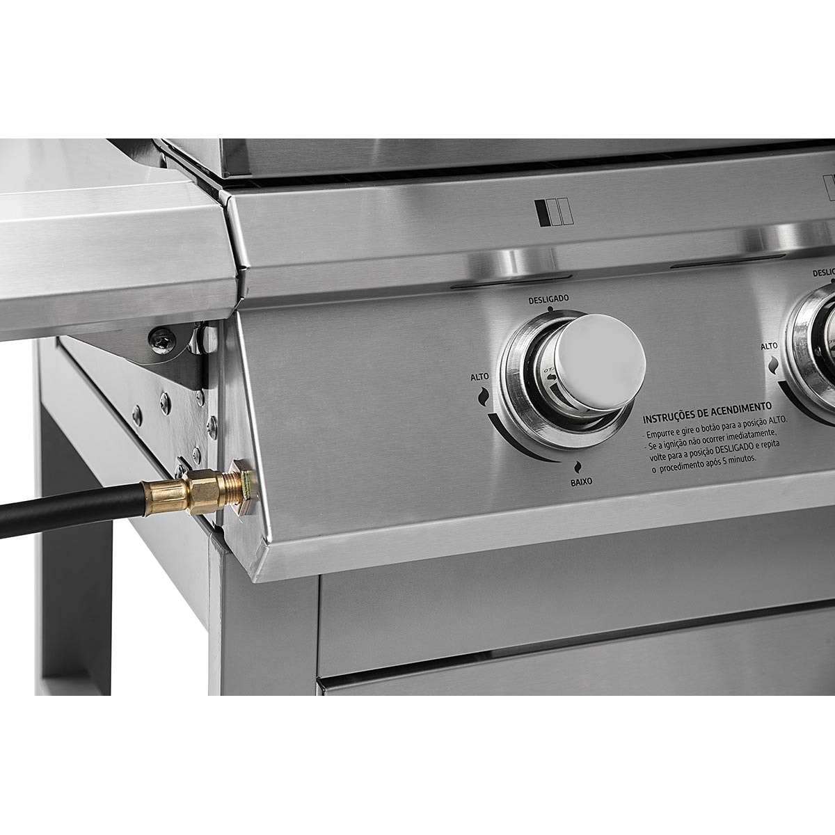 Churrasqueira com Carrinho Inox à Gás Suggar CH5001IX - Imagem principal - 1b1b48be-839b-439b-af5f-e5a0db68f753