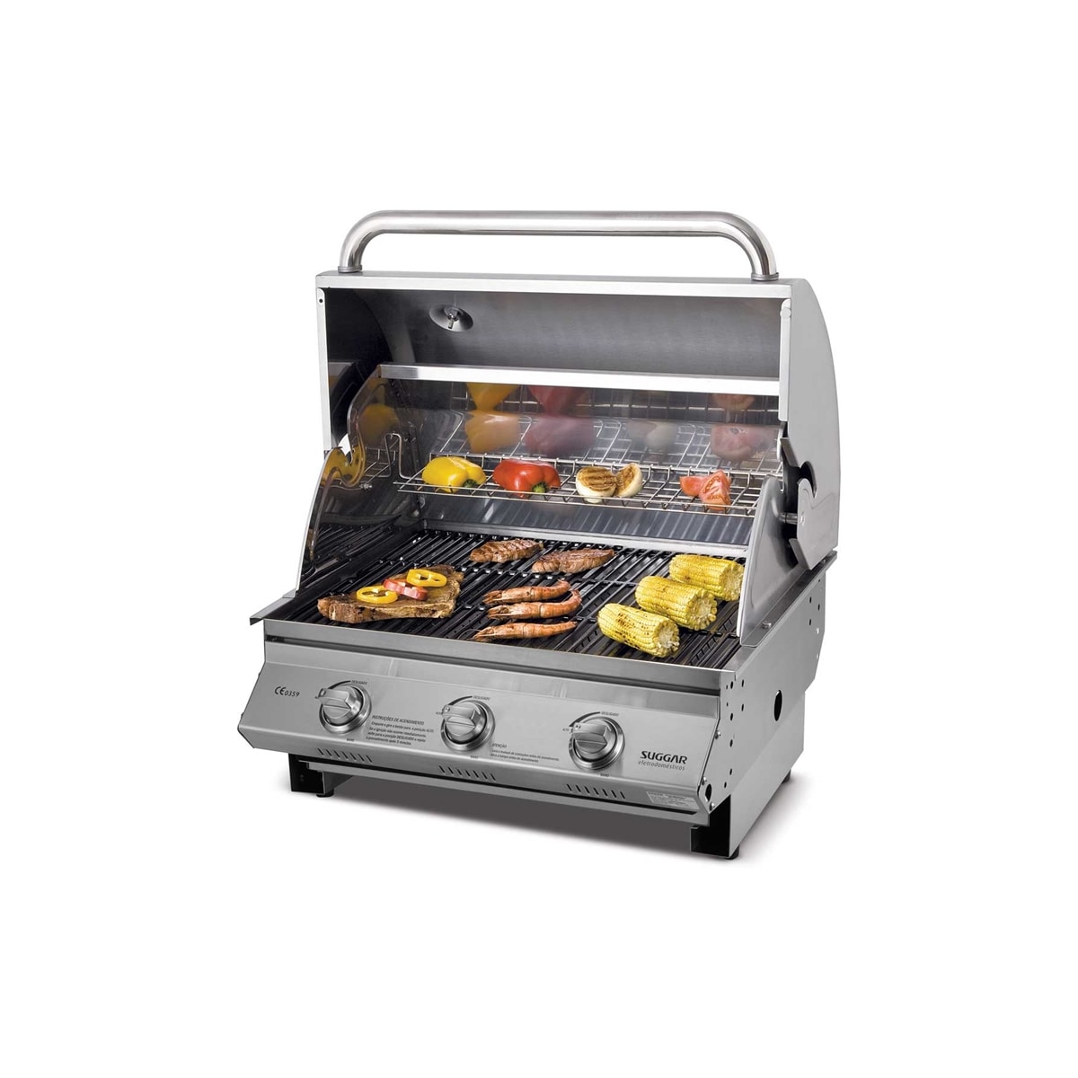 Churrasqueira para Bancada Inox à Gás Suggar CH3001IX - aa87651a-e3f1-4787-98dd-30baf1006cfd