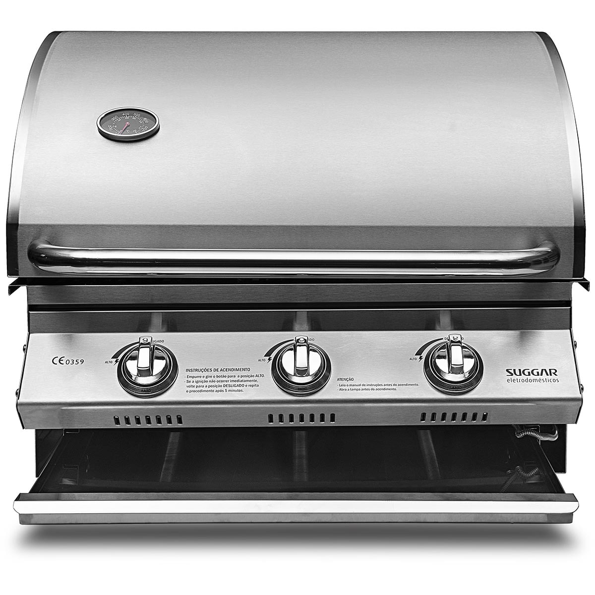Churrasqueira para Bancada Inox à Gás Suggar CH3001IX - 7d5b095b-04b4-4cce-a607-94ba3dbf3e3e