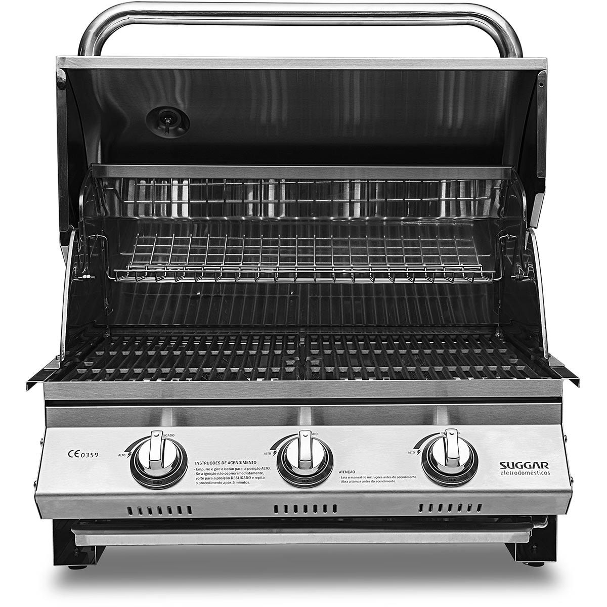 Churrasqueira para Bancada Inox à Gás Suggar CH3001IX - a44425b3-4d59-4be3-9e39-6edad303072a