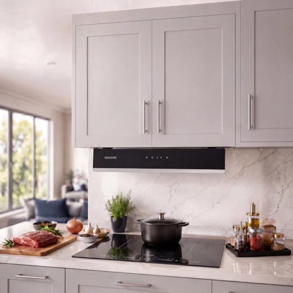 Coifa de Embutir Suggar Titanium Touch 90 Cm com Painel Móvel - Imagem principal - c298ff65-9923-4fe3-8ee8-8f060a946aeb