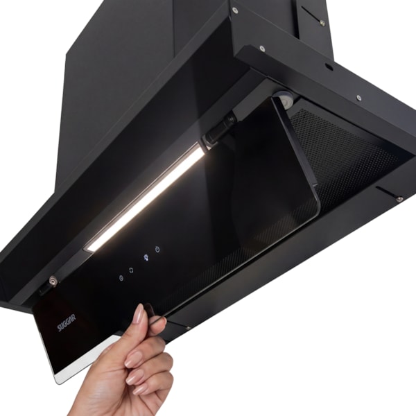 Coifa de Embutir Suggar Titanium Touch com Painel Móvel - Imagem principal - b72c169a-1851-425f-b1e7-2bd1c8ece4e3