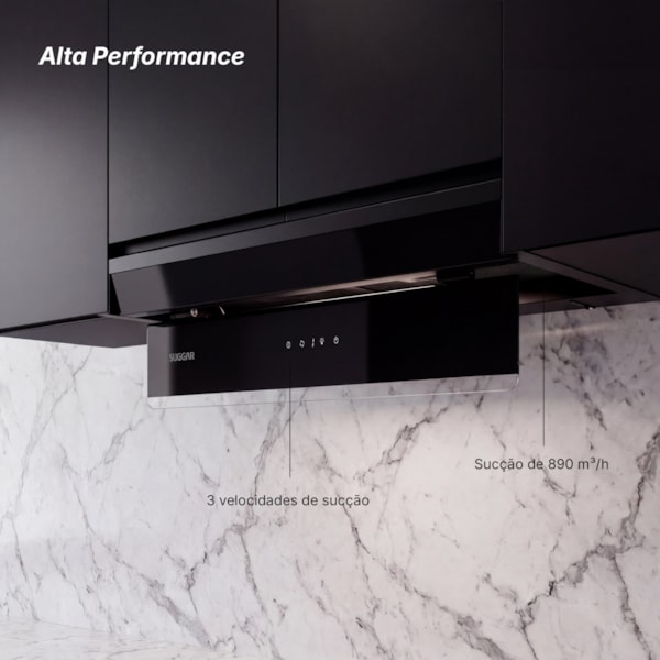 Coifa de Embutir Suggar Titanium Touch com Painel Móvel - Imagem principal - 2a30ae19-6ae0-40aa-9a46-c1656f13b9fa