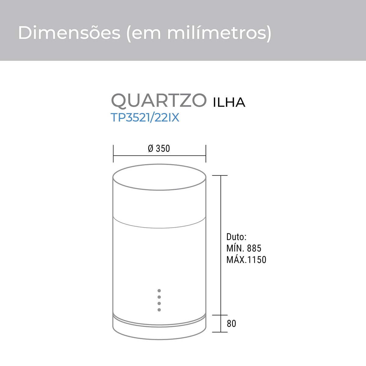 Coifa de Ilha Redonda Quartzo 35 Cm Suggar - dbc63659-ecbc-481e-918a-9dcbfac8e0e9