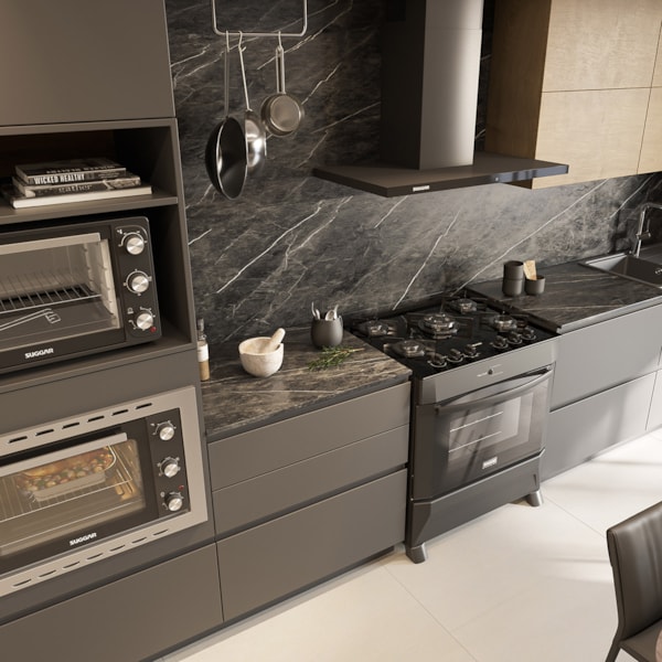 Coifa de Parede Granada Slim Touch Inox 90cm - Imagem principal - 7d1bf0ca-0cb7-43a6-bec3-e7f986e03970