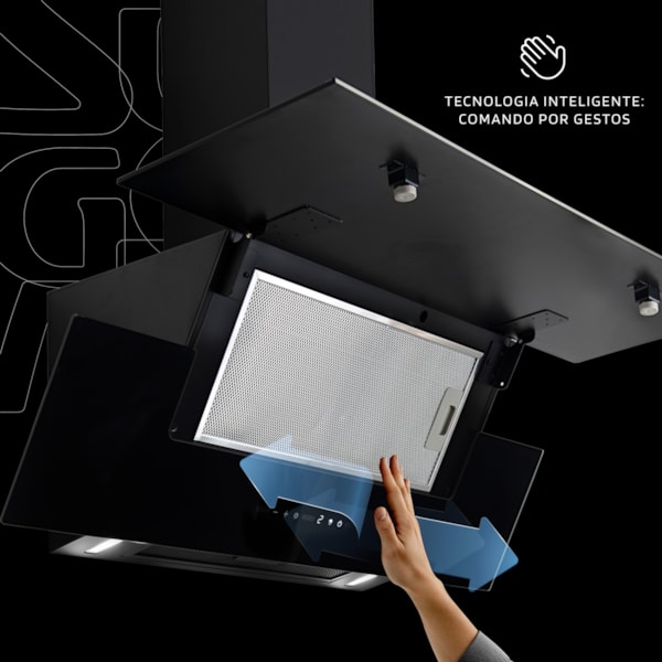 Coifa Onix 90cm  Preto - Imagem principal - aa73791d-f464-488a-b680-9d58ed5a7196