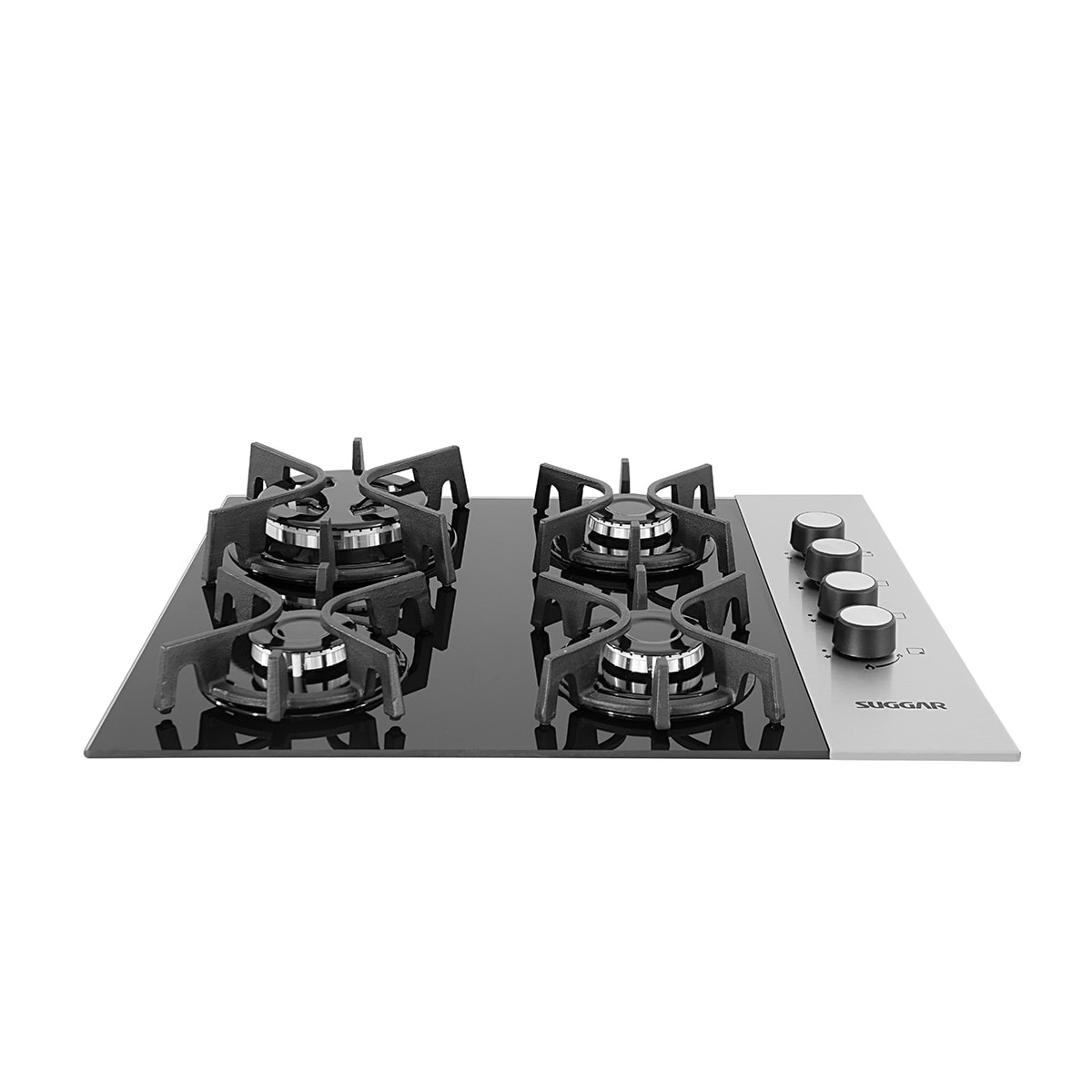Cooktop 4 Bocas Ferro Fundido Preto Com Inox à Gás SUGGAR - 51ffe89b-b2ff-45c4-9f0a-2af35367b8ea