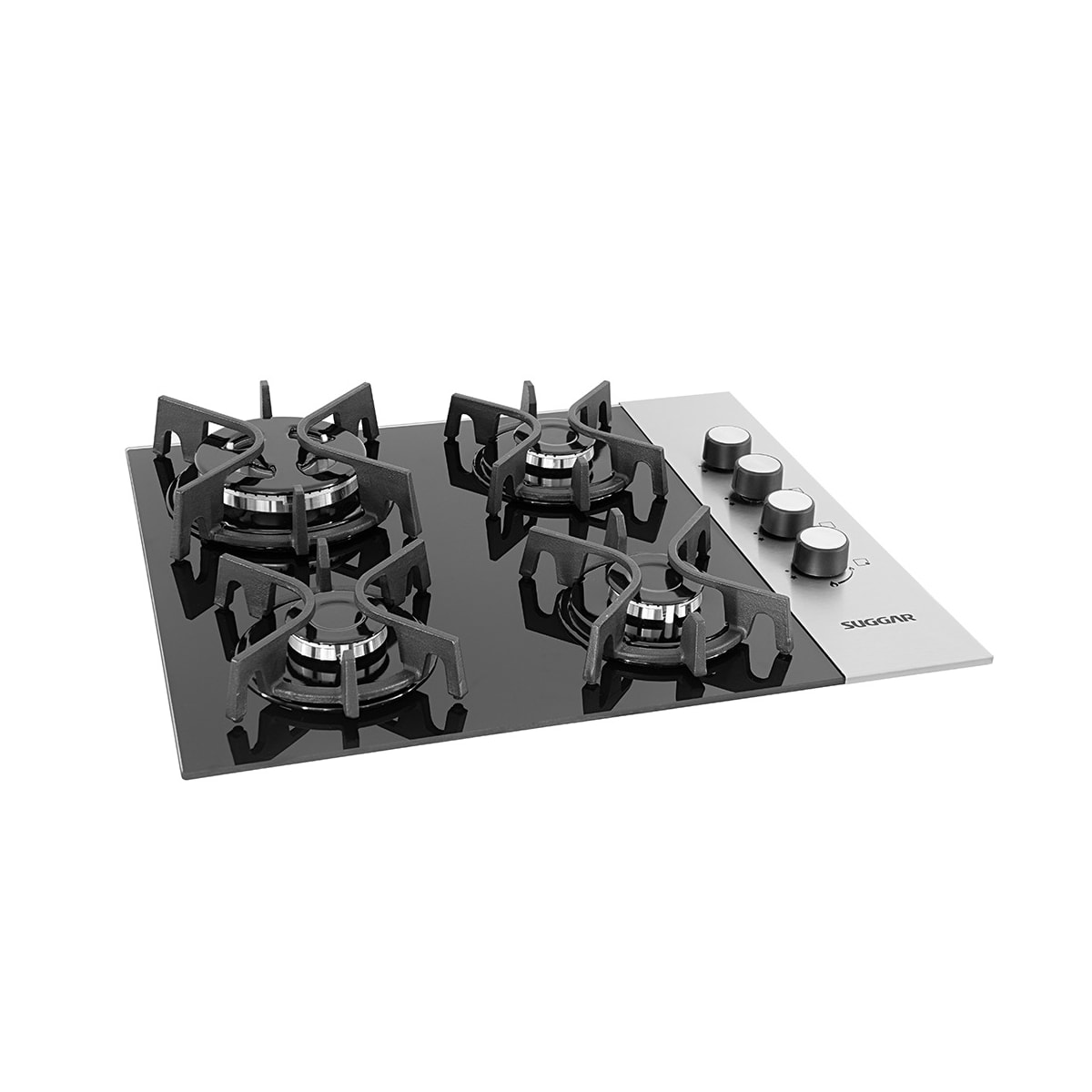 Cooktop 4 Bocas Ferro Fundido Preto Com Inox à Gás SUGGAR - 828693ff-a4f3-4778-b4d3-bc6c0bc444c5