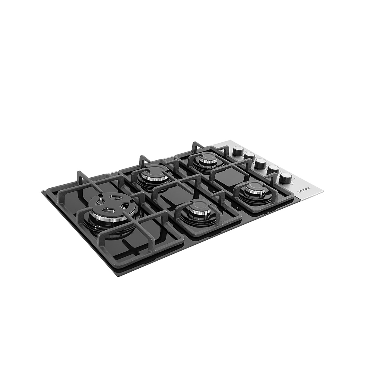 Cooktop 5 Bocas Ferro Fundido Preto Com Inox à Gás SUGGAR - 40102491-d63f-40cb-8971-eba8ea839e44