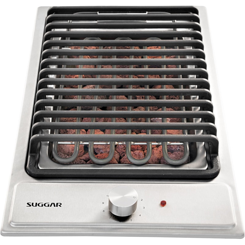 Cooktop Elétrico Inox Barbecue Churrasqueira com Grelha Suggar