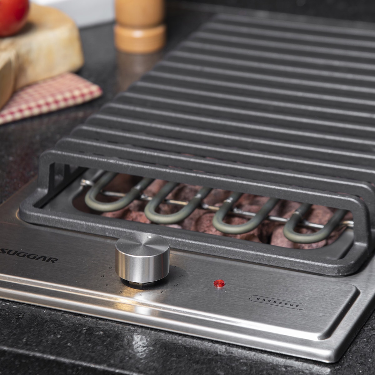 Cooktop Elétrico Inox Barbecue Churrasqueira com Grelha - b37ebaf3-1cec-4f7a-8df4-c650de29bfe1