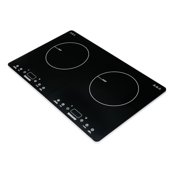 Cooktop Portátil de Indução 2 Zonas Preto - Imagem principal - 85616e4b-2680-400d-a3b0-3d92c5cf7e41