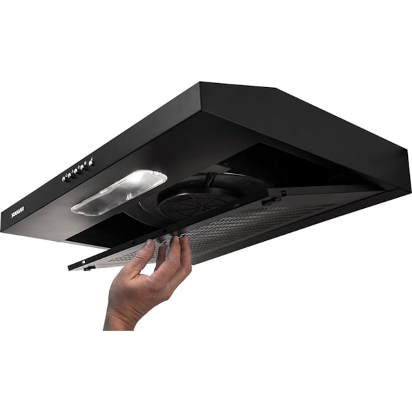 Depurador de ar Slim 60 Cm Preto - Imagem principal - 4727e2f4-4be0-484f-a2e9-a15e262a9507