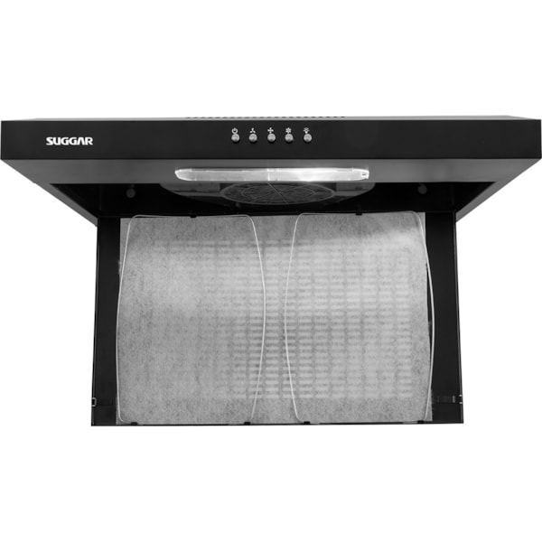 Depurador de ar Slim 60 Cm Preto - Imagem principal - d94a24eb-f276-46c2-8261-7252d9dde883