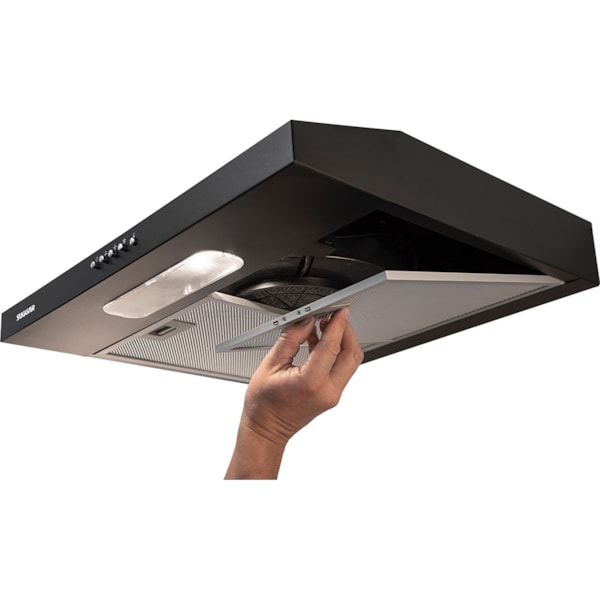 Depurador de ar Slim 60 Cm Preto Suggar - Imagem principal - a93d6ca0-2dfd-4228-8565-c1548e0a37e6