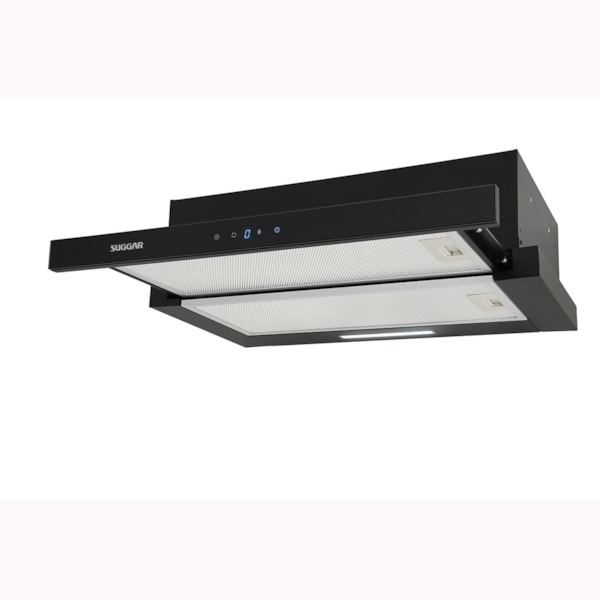 Depurador de Embutir Slim Touch 80 Cm Preto Suggar - Imagem principal - 637fa127-4ada-4d68-a4a5-67c257bf9900