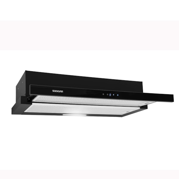 Depurador de Embutir Slim Touch 80 Cm Preto Suggar - Imagem principal - 7e6711a4-df8b-4a8b-8b64-c560b3e1f669