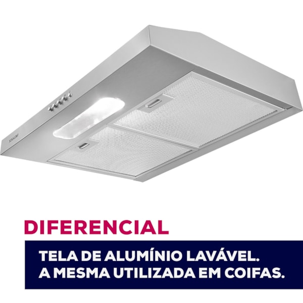 Depurador e Exaustor de ar Slim 60 Cm Inox Suggar - Imagem principal - ab6611e7-09b8-4e12-9d29-74ac750a5b02