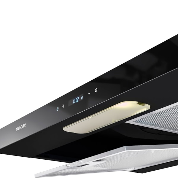 Depurador e Exaustor de ar Slim Touch 60 Cm Preto Suggar - Imagem principal - e920cf19-c2bb-4c6e-8614-f7766f4dca19