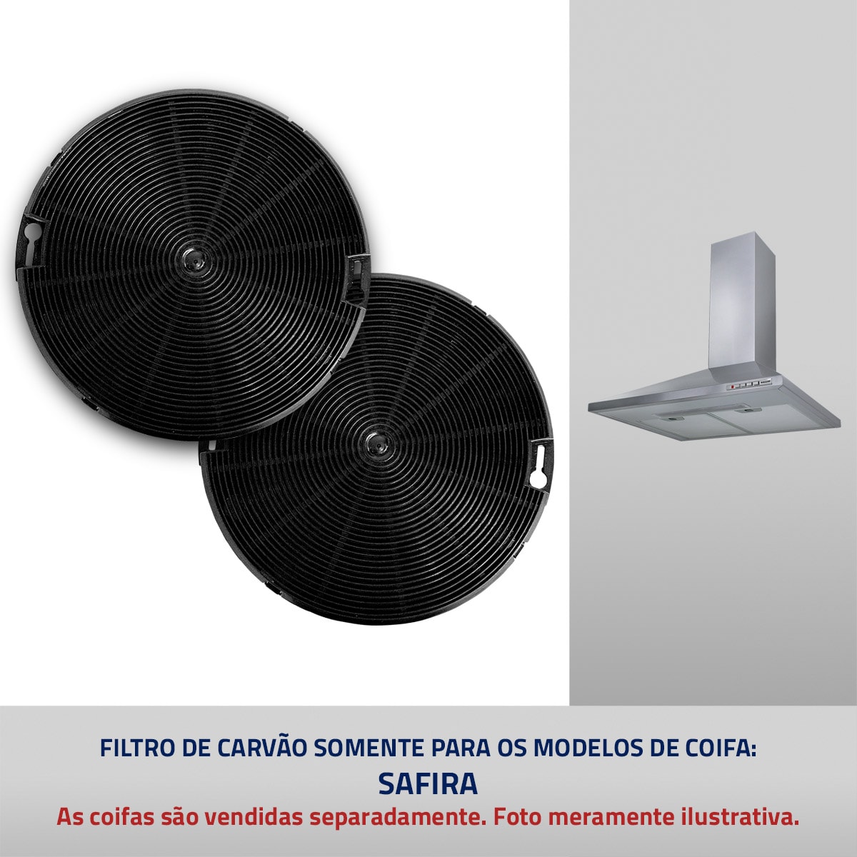 Filtros de carvão ativado Coifa Safira Suggar - 1995520c-dc1c-4c2d-9d95-c3ccbcf89a6d