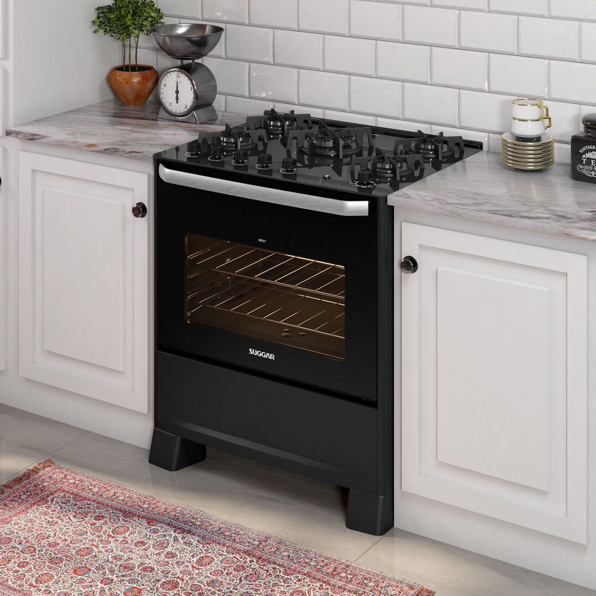 Fogão Best Grill Mesa de Vidro 5 queimadores - Imagem principal - 57f581dd-d4ee-4d03-8f7a-164be857979a