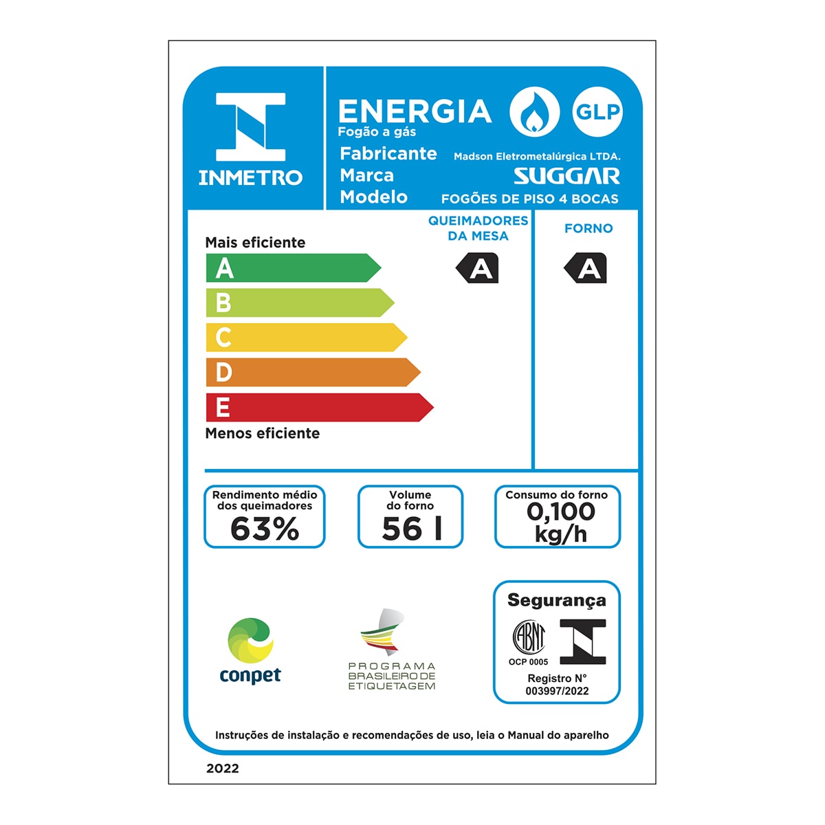 Fogão Cook 4 queimadores sem acendimento FGI401PT - Imagem principal - 79ec7d23-6062-4208-8c39-7f3d0631dea5