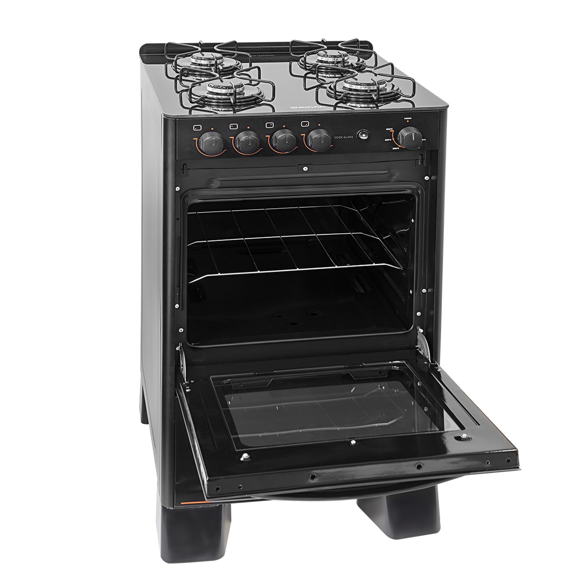 Fogão Cook Glass 4 queimadores Preto FGVCG410PT Suggar - 199bae41-8ab0-4472-8ead-390c023b6c54