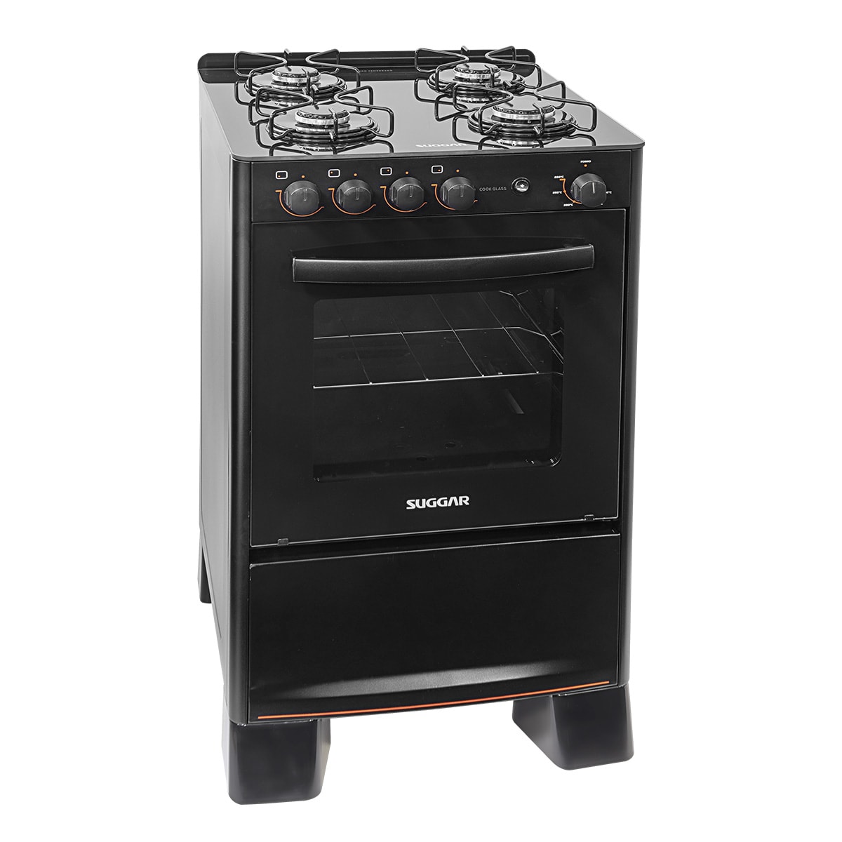 Fogão Cook Glass 4 queimadores Preto FGVCG410PT Suggar - 16481e1a-0128-4382-b2d9-e5a80a104874