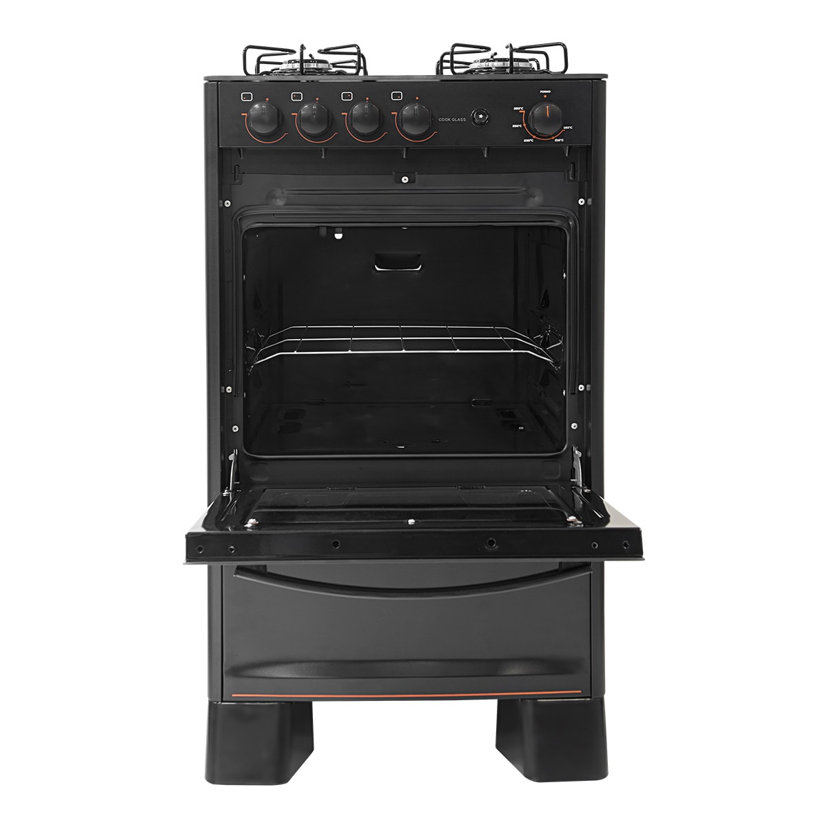 Fogão Cook Glass 4 queimadores Preto FGVCG410PT Suggar - 61121a86-31e4-4f6e-abf7-66f1f30724e1