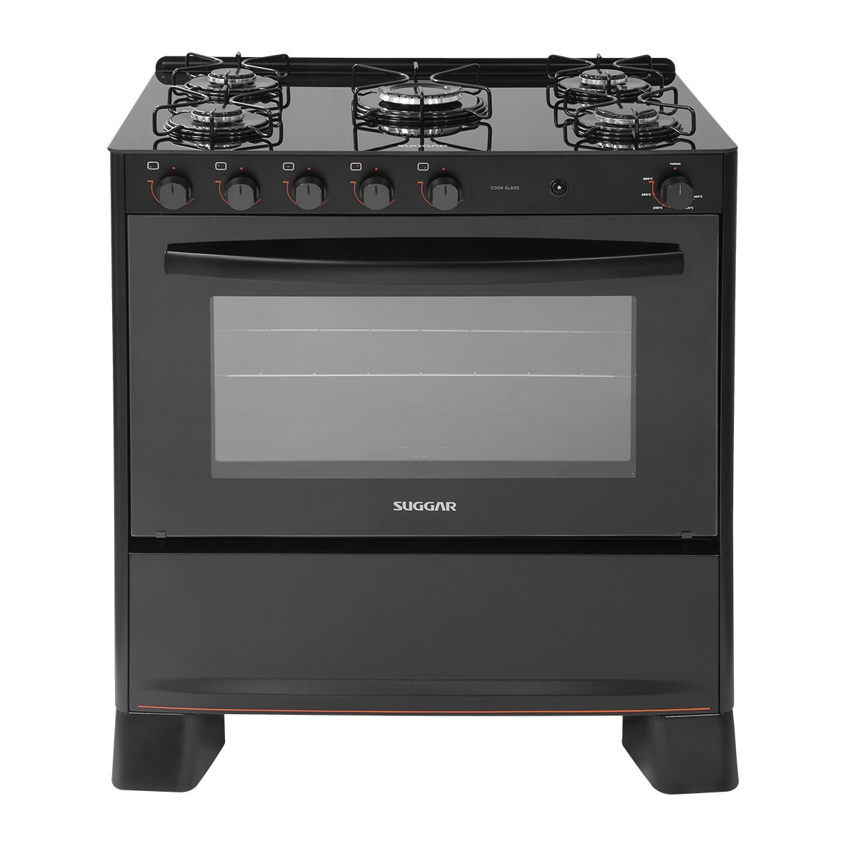 Fogão Cook Glass 5 Queimadores Preto Bivolt FGVCG510PT Suggar - 3e782ae7-8d47-428a-8424-daff20d46738