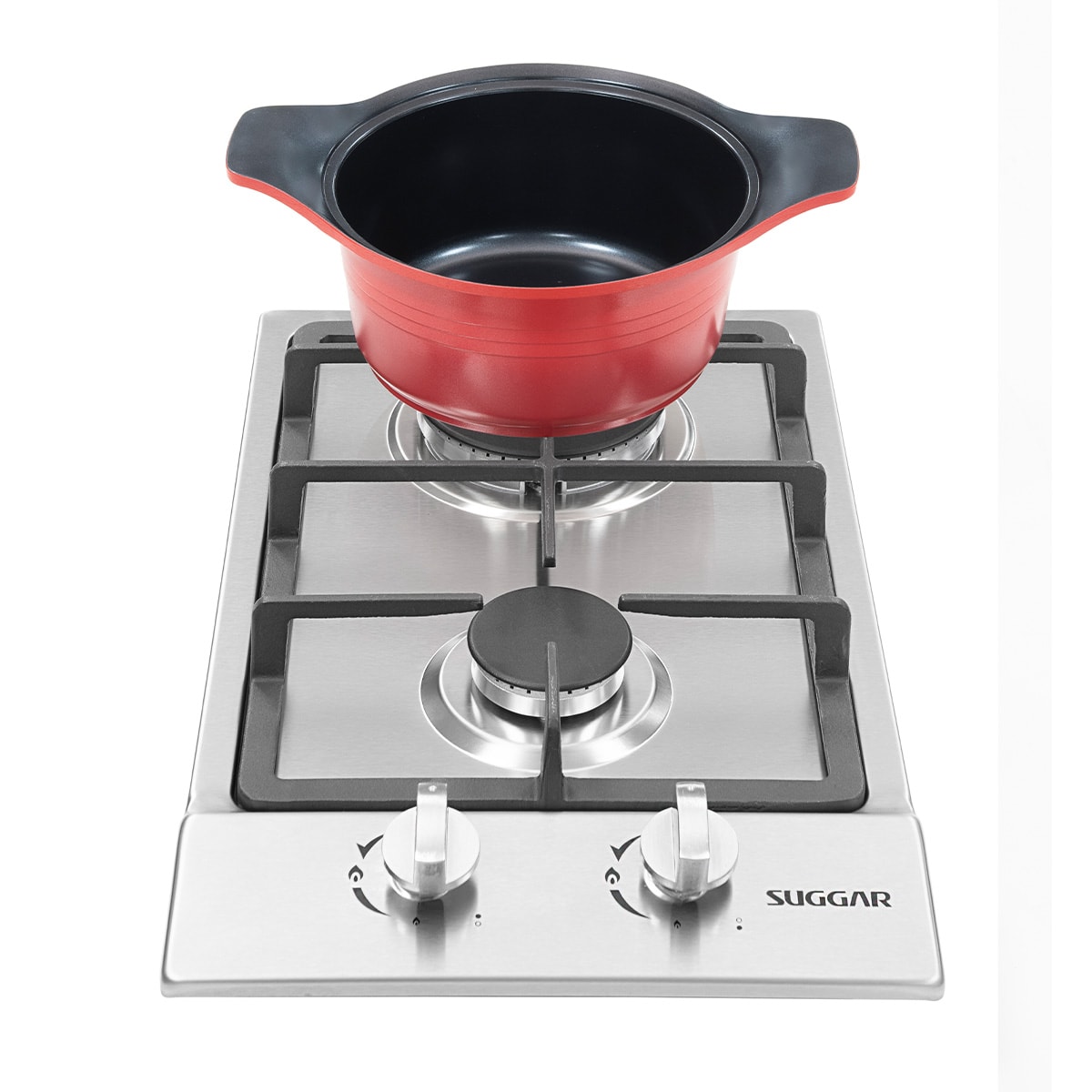 Fogão De Mesa Cooktop 2 Bocas Aço Inox À Gás Suggar FG2002IX - e8f8f97c-5545-421b-a59f-d0b116bf6e8b