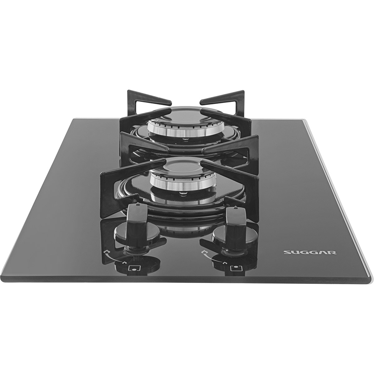 Fogão de Mesa Cooktop 2 Bocas Vidro Preto à Gás Suggar FG2002VP - 9ea8d466-f0de-461d-9d49-d8c37c1d5309