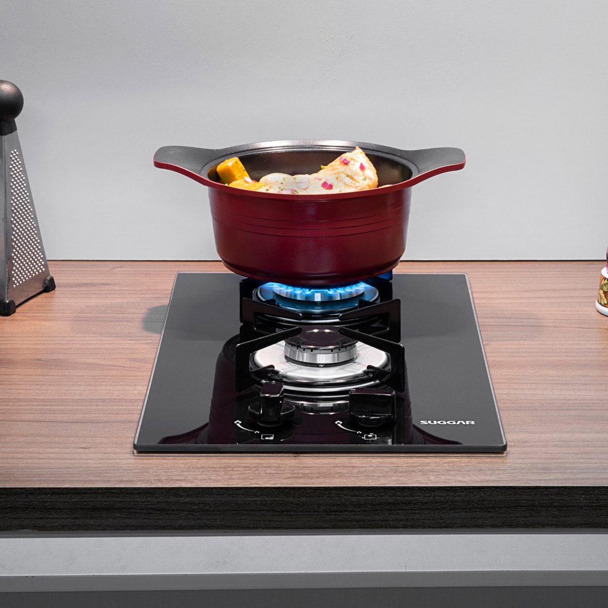 Fogão de Mesa Cooktop 2 Bocas Vidro Preto à Gás Suggar FG2002VP - 750c3b47-049e-44ea-8ad1-aebe13517e1c