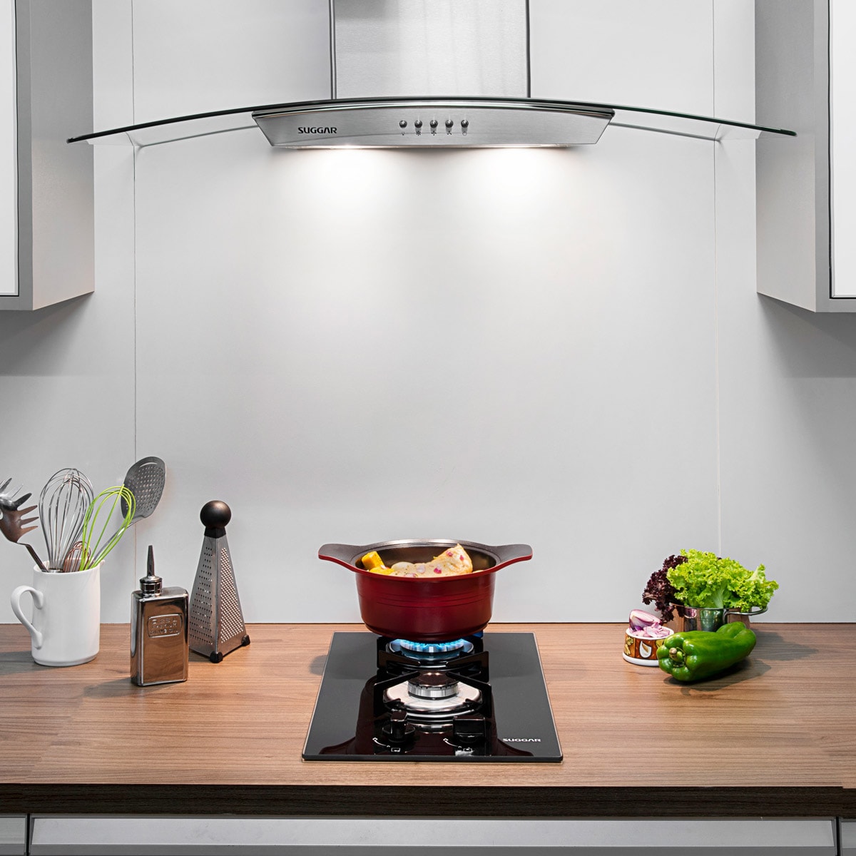 Fogão de Mesa Cooktop 2 Bocas Vidro Preto à Gás Suggar FG2002VP - 201838fd-c0fe-4380-89e1-9edc9199dcc1