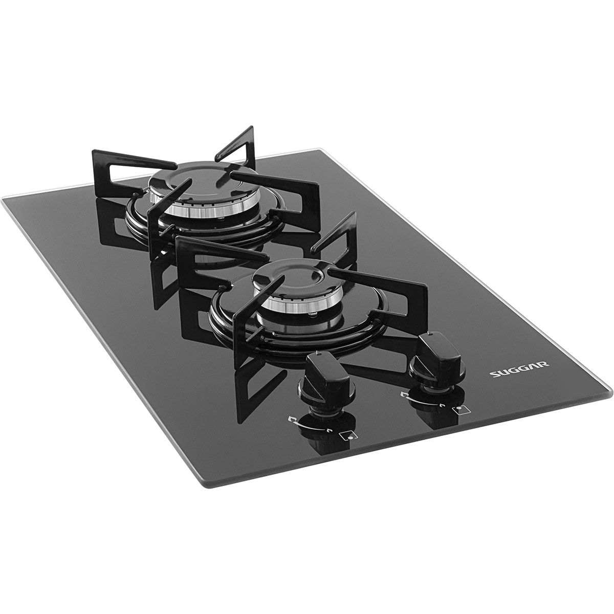 Fogão de Mesa Cooktop 2 Bocas Vidro Preto à Gás Suggar FG2002VP - 1dc9741d-47a3-4c4c-a427-1e57c2e006d1