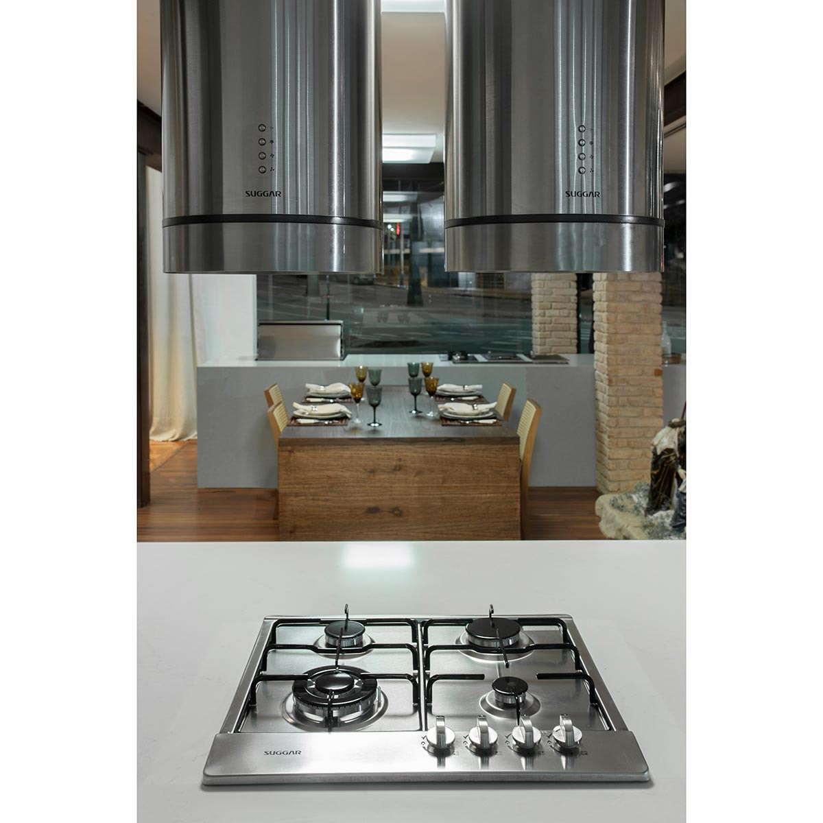 Fogão de Mesa Cooktop 4 Bocas Aço inox à Gás Suggar FG4134IX - 76bd2748-56cc-4196-827e-f06f51c9ca4e