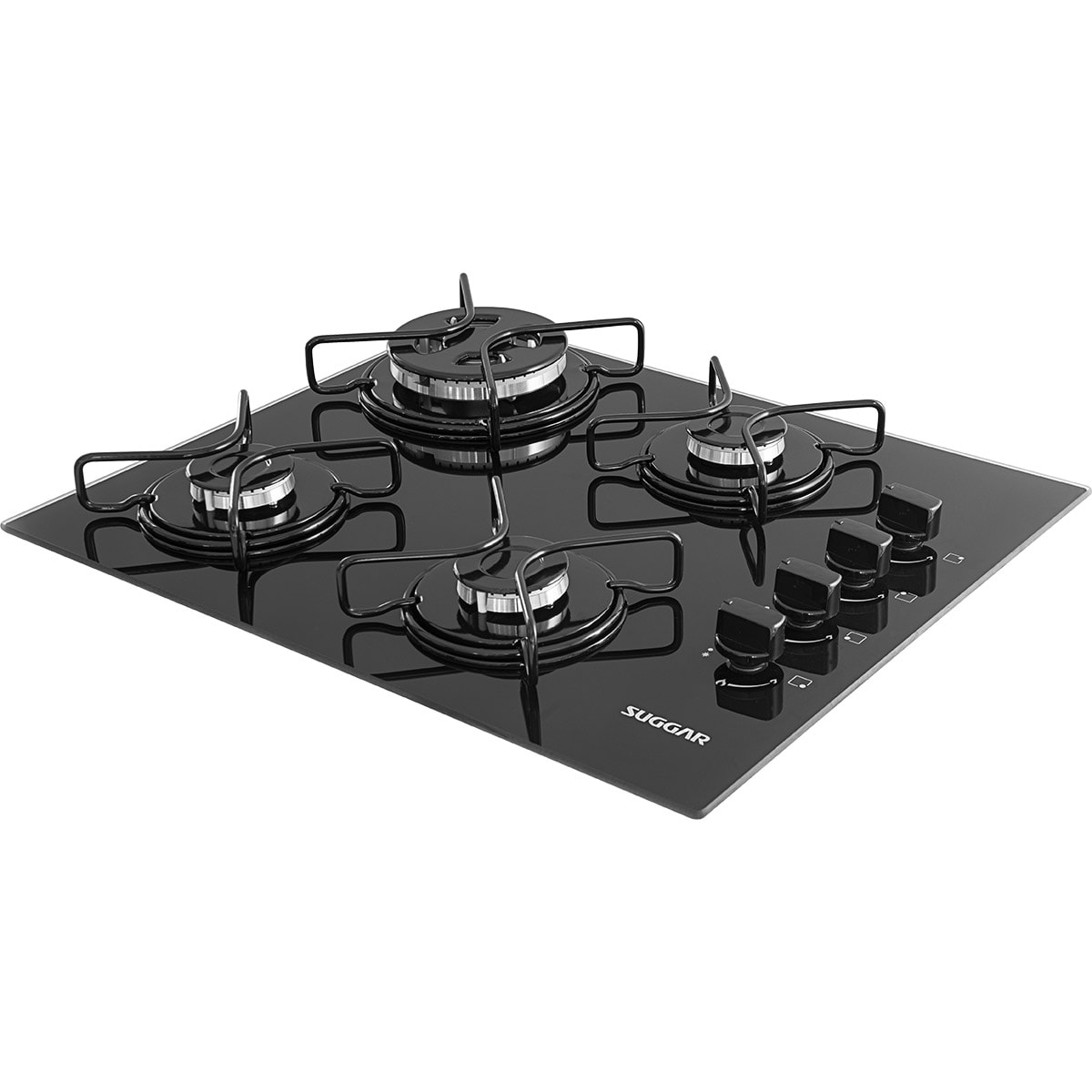 Fogão De Mesa Cooktop 4 Bocas Vidro Preto À Gás FG4304AVP - 29de629c-ff8a-4038-8fa5-9ffe25c153c2