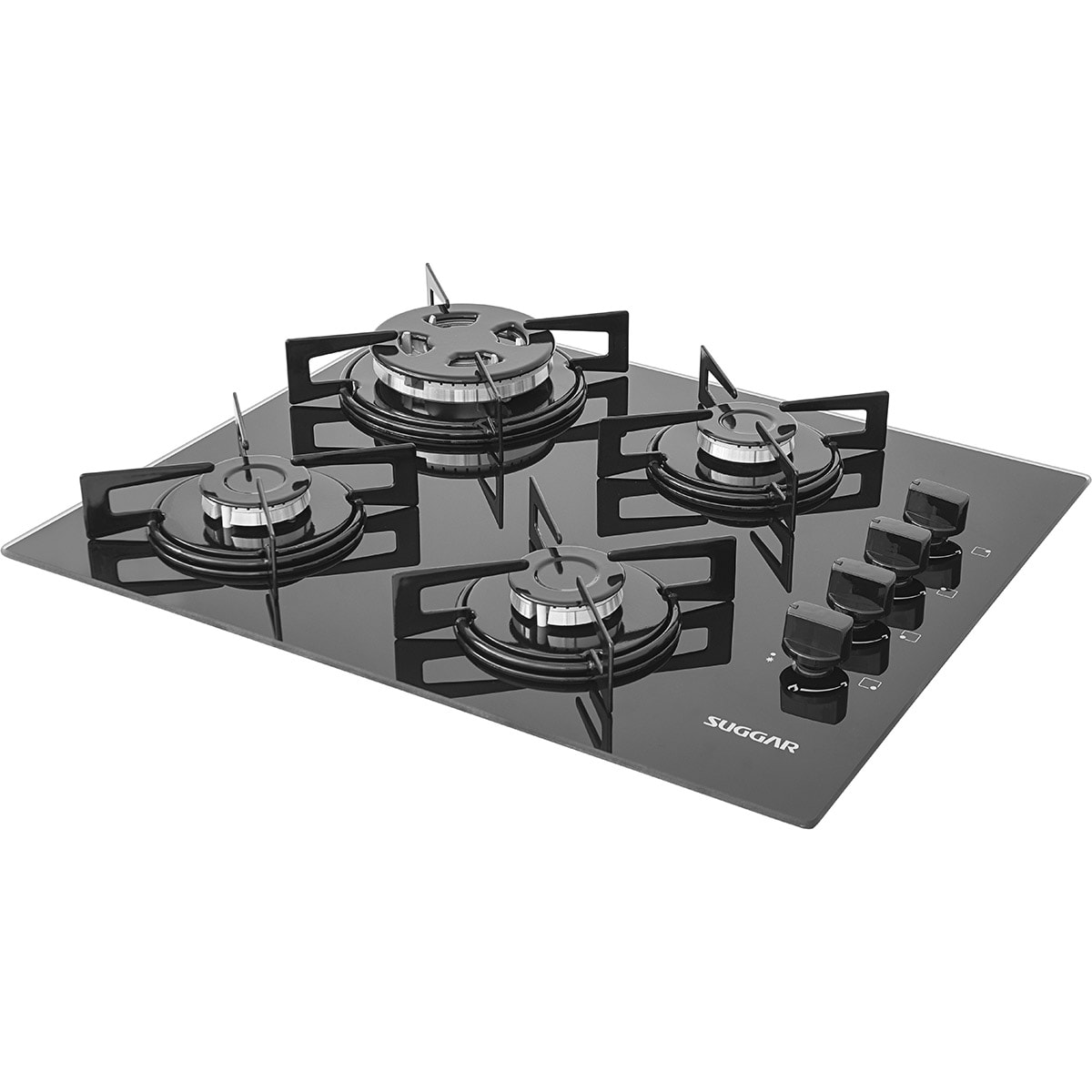 Fogão De Mesa Cooktop 4 Bocas Vidro Preto À Gás FG4304VP - a9943900-8240-4cc4-ad84-72d965af240b