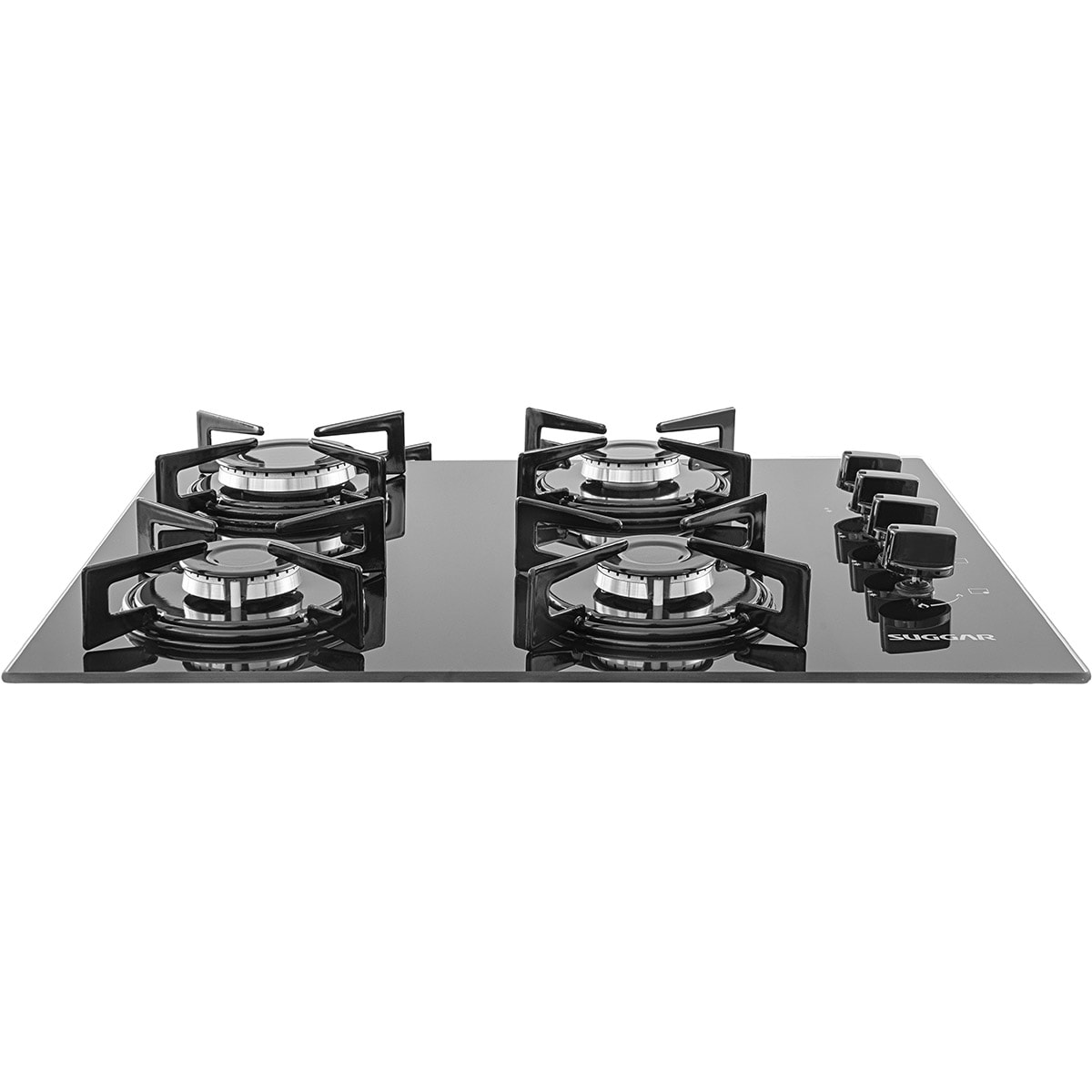 Fogão de Mesa Cooktop 4 Bocas Vidro Preto à Gás Suggar FG4004VP - Imagem principal - c7c9e1a3-7cb5-4fba-a09b-e8e164b8fa3d