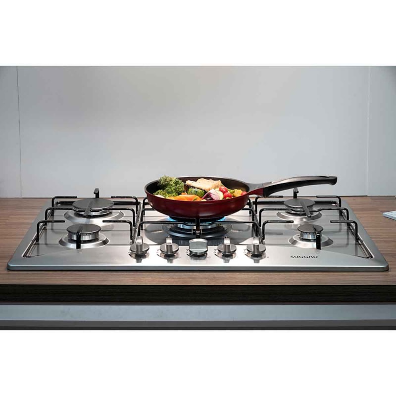 Fogão de Mesa Cooktop 5 Bocas Aço inox à Gás Suggar FG5135IX Suggar