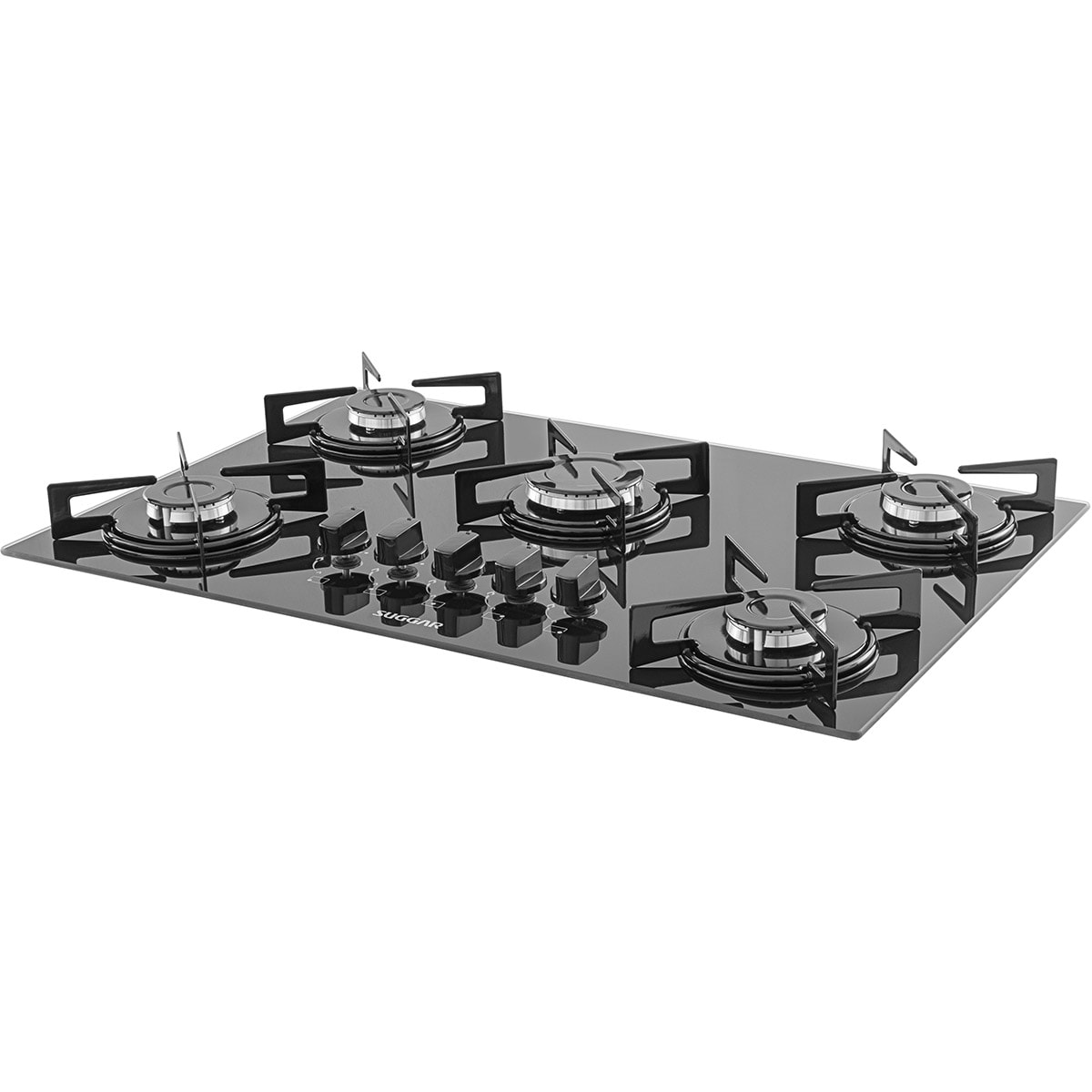 Fogão de Mesa Cooktop 5 Bocas Vidro Preto à Gás Suggar FG5005VP - b11aaf9b-fee9-4b0b-8bf6-801fa72f9062